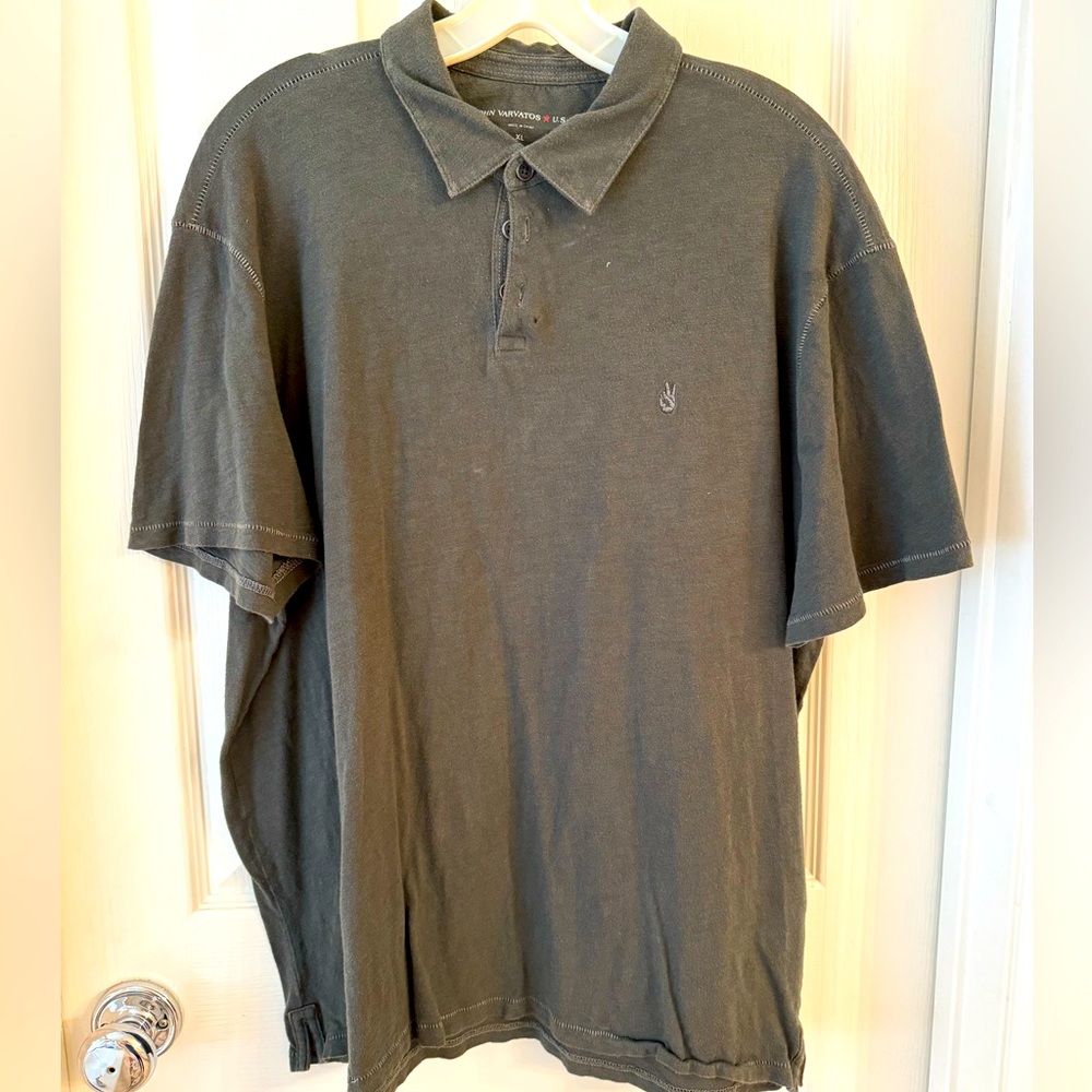 John Varvatos gray polo shirt, Men’s XL